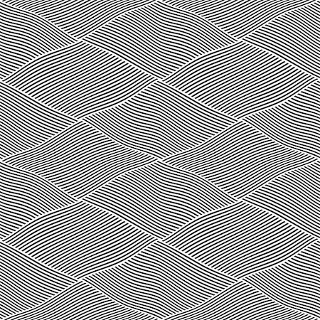 simsearch:400-08652412,k - Seamless wavy lines pattern. Vector art. Stock Photo - Budget Royalty-Free & Subscription, Code: 400-08813901
