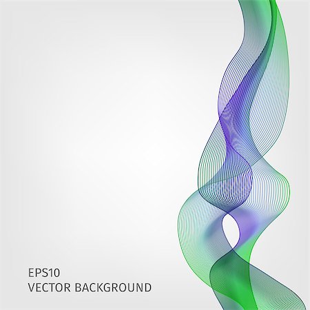 Abstract waved line background Stock Photo - Budget Royalty-Free & Subscription, Code: 400-08834029