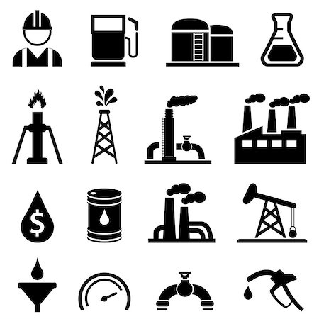 simsearch:400-04422795,k - Oil and petroleum related icon set Photographie de stock - Aubaine LD & Abonnement, Code: 400-08834462