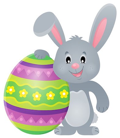 simsearch:400-09098381,k - Stylized bunny with Easter egg theme 1 - eps10 vector illustration. Stock Photo - Budget Royalty-Free & Subscription, Code: 400-08834738