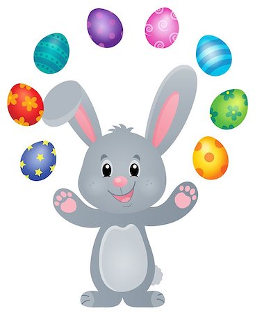 simsearch:400-09098381,k - Stylized Easter bunny theme image 5 - eps10 vector illustration. Stock Photo - Budget Royalty-Free & Subscription, Code: 400-08834748