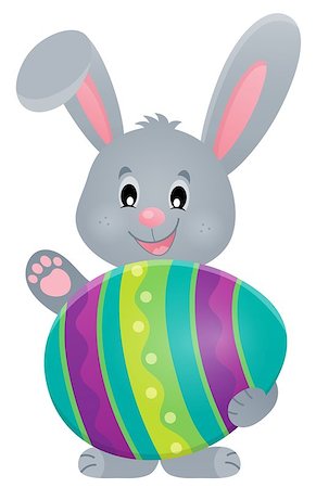 simsearch:400-09098381,k - Stylized bunny with Easter egg theme 3 - eps10 vector illustration. Stock Photo - Budget Royalty-Free & Subscription, Code: 400-08834740