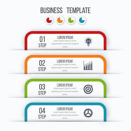 simsearch:400-09173301,k - Modern infographics options template with paper sheets, icons for 4 options. Vector. Can be used for web design and workflow layout Stockbilder - Microstock & Abonnement, Bildnummer: 400-08835663