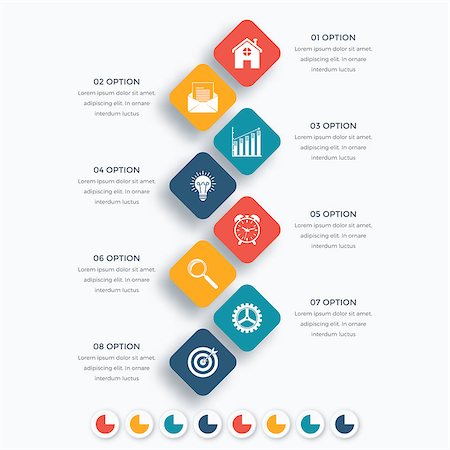 simsearch:400-07423002,k - Vector square infographics with icons. Template for presentation. Diagram concept with 8 parts Stock Photo - Budget Royalty-Free & Subscription, Code: 400-08835687