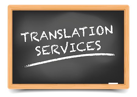 simsearch:400-09088741,k - detailed illustration of a blackboard with Translation Service text, eps10 vector, gradient mesh included Foto de stock - Royalty-Free Super Valor e Assinatura, Número: 400-08835907