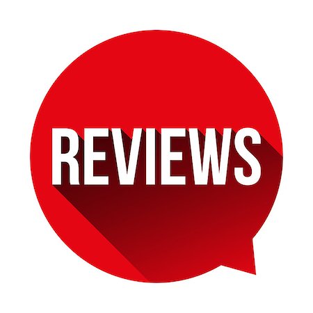 Reviews button vector speech bubble red Foto de stock - Super Valor sin royalties y Suscripción, Código: 400-08836050