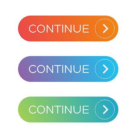 Continue button set vector Foto de stock - Super Valor sin royalties y Suscripción, Código: 400-08836051