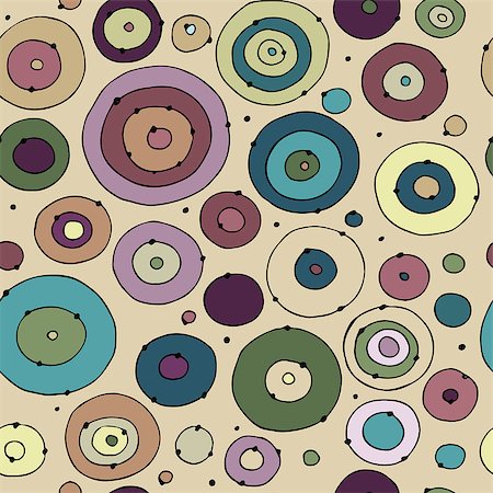 simsearch:400-08977036,k - Funny circles colorful, seamless pattern for your design. Vector illustration Foto de stock - Royalty-Free Super Valor e Assinatura, Número: 400-08836125