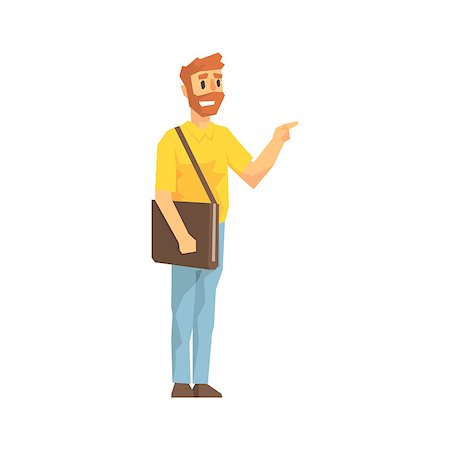 simsearch:400-07975467,k - Man With Post Handbag Ringing The Door, Delivery Company Employee Delivering Shipments Illustration. Part Of Manual Laborer Loading And Bringing Items Cartoon Characters Set. Stock Photo - Budget Royalty-Free & Subscription, Code: 400-08836959
