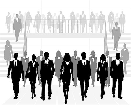 people together vector - Vector illustration of business people in office Stock Photo - Budget Royalty-Free & Subscription, Code: 400-08837129