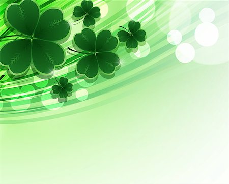 simsearch:400-05885156,k - Saint Patricks day background. Clover vector background. Stock Photo - Budget Royalty-Free & Subscription, Code: 400-08837265