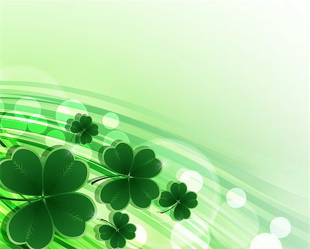 simsearch:400-05885156,k - Saint Patricks day background. Clover vector background. Stock Photo - Budget Royalty-Free & Subscription, Code: 400-08837267