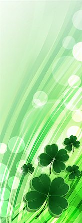 simsearch:400-05885156,k - Saint Patricks day background. Clover vector background. Stock Photo - Budget Royalty-Free & Subscription, Code: 400-08837268