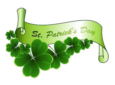 simsearch:400-05885156,k - Saint Patricks day background. Clover vector background. Stock Photo - Budget Royalty-Free & Subscription, Code: 400-08837262