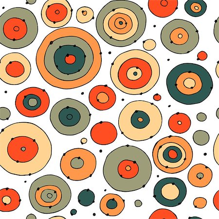 simsearch:400-08977036,k - Funny circles colorful, seamless pattern for your design. Vector illustration Foto de stock - Royalty-Free Super Valor e Assinatura, Número: 400-08837625