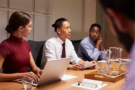 simsearch:400-08838985,k - Corporate business colleagues at evening meeting, close up Stock Photo - Budget Royalty-Free & Subscription, Code: 400-08838882