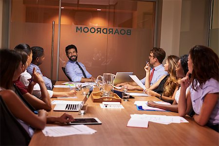 simsearch:400-08838985,k - Relaxed moment at an evening corporate business meeting Stock Photo - Budget Royalty-Free & Subscription, Code: 400-08838892