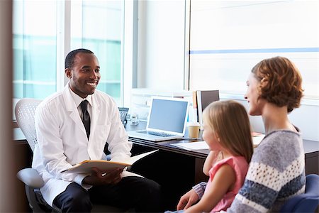 Pediatrician Meeting With Mother And Child In Hospital Stock Photo - Budget Royalty-Free & Subscription, Code: 400-08839435