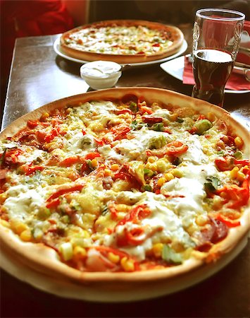 simsearch:400-08107342,k - whole italian pizza on wood table with ingredients Stock Photo - Budget Royalty-Free & Subscription, Code: 400-08831951