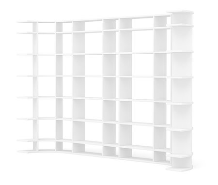 simsearch:400-08919670,k - Very long supermarket shelf. Isolated on white. 3D rendering Fotografie stock - Microstock e Abbonamento, Codice: 400-08832016