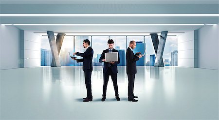 project leader - Business people working with computers in the office Stock Photo - Budget Royalty-Free & Subscription, Code: 400-08832413