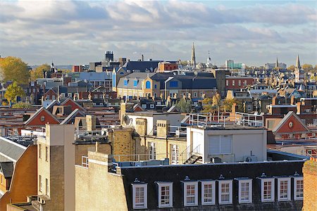 View Over South Kensington Roofs in London Stock Photo - Budget Royalty-Free & Subscription, Code: 400-08833115