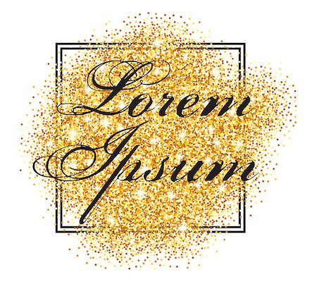 simsearch:400-08411358,k - vector pattern with frame and inscription on the abstract background of the gold particles. Vekton illustration. abstract backdrop Foto de stock - Super Valor sin royalties y Suscripción, Código: 400-08833751