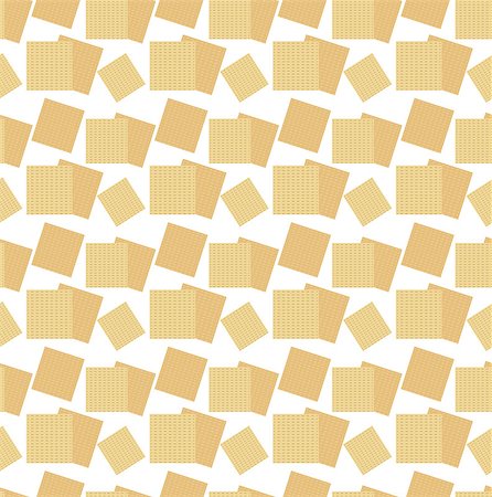 simsearch:400-09089749,k - Passover seamless pattern with matzah. Pesach endless background, texture. Vector illustration Foto de stock - Super Valor sin royalties y Suscripción, Código: 400-08864387