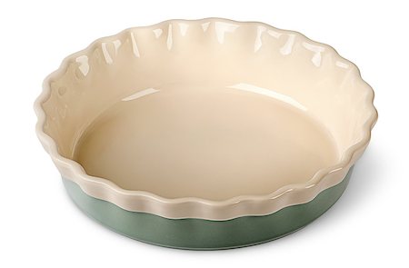 Turquoise and beige ceramic bowl top view isolated on white background Stock Photo - Budget Royalty-Free & Subscription, Code: 400-08864421