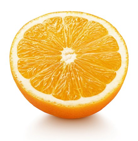 simsearch:400-08900179,k - Ripe half of orange citrus fruit isolated on white background with clipping path Photographie de stock - Aubaine LD & Abonnement, Code: 400-08864918