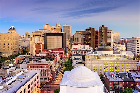 Baltimore, Maryland, USA downtown cityscape at dusk. Stock Photo - Budget Royalty-Free & Subscription, Code: 400-08861622