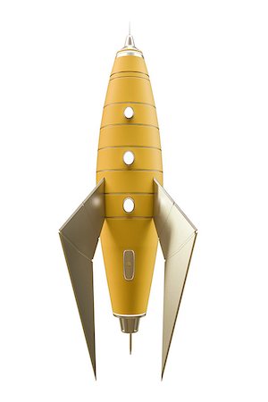 simsearch:400-08786212,k - 3d illustration of a space rocket isolated on white background Photographie de stock - Aubaine LD & Abonnement, Code: 400-08861791