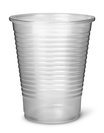 simsearch:400-06072755,k - Single plastic cup vertically isolated on white background Foto de stock - Super Valor sin royalties y Suscripción, Código: 400-08862171