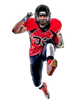 simsearch:400-08787080,k - one american football player man studio isolated on white background Foto de stock - Super Valor sin royalties y Suscripción, Código: 400-08863128