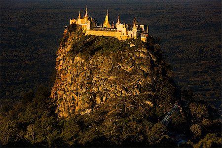 popa - high sacred place of Mount Popa Myanmar Stock Photo - Budget Royalty-Free & Subscription, Code: 400-08863194