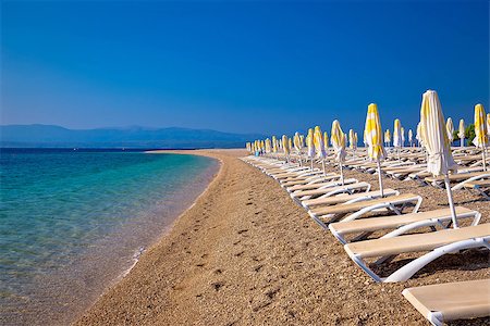 Famous Zlatni Rat beach on Brac island, Dalmatia, Croatia Stock Photo - Budget Royalty-Free & Subscription, Code: 400-08863430