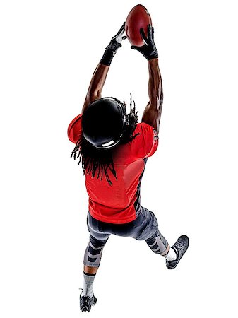 simsearch:400-08787080,k - one american football player man isolated on white background Foto de stock - Super Valor sin royalties y Suscripción, Código: 400-08863558