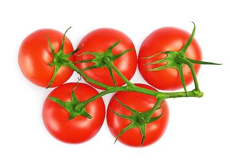 simsearch:400-06954534,k - bunch of  red tomatoes isolated on white background Stock Photo - Budget Royalty-Free & Subscription, Code: 400-08863896