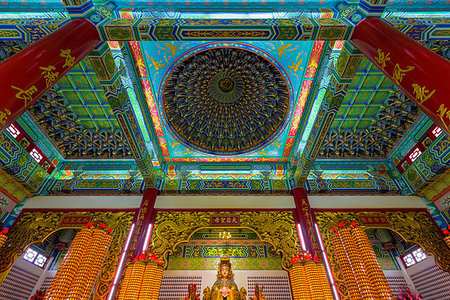 Interior of the Thean Hou Temple in Kuala Lumpur Malaysia Stock Photo - Budget Royalty-Free & Subscription, Code: 400-08887912