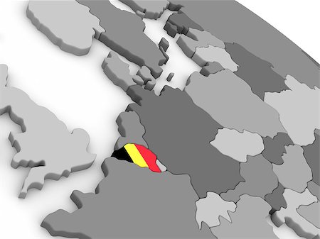 simsearch:400-08889669,k - Map of Belgium with embedded national flag. 3D illustration Photographie de stock - Aubaine LD & Abonnement, Code: 400-08889660