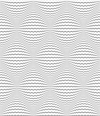 Seamless diamonds pattern. Zigzag lines texture. 3D illusion. Vector art. Photographie de stock - Aubaine LD & Abonnement, Code: 400-08889795