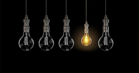 simsearch:400-04901392,k - Light bulb lamps on a colour background. 3D rendering Stock Photo - Budget Royalty-Free & Subscription, Code: 400-08899148