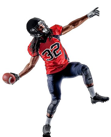 simsearch:400-08335037,k - one american football player man isolated on white background Foto de stock - Royalty-Free Super Valor e Assinatura, Número: 400-08899382