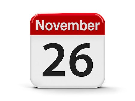 Calendar web button - The Twenty Sixth of November - World Information Day, three-dimensional rendering, 3D illustration Stock Photo - Budget Royalty-Free & Subscription, Code: 400-08899598