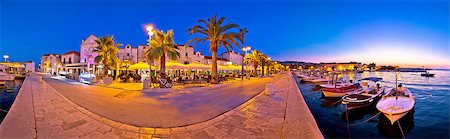 simsearch:400-08862352,k - Supetar waterfront evening panoramic view, island of Brac, Dalmatia, Croatia Foto de stock - Super Valor sin royalties y Suscripción, Código: 400-08893455