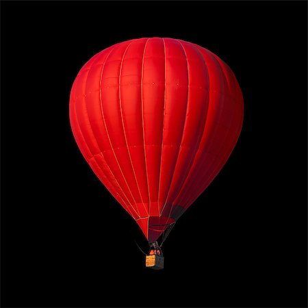 simsearch:400-09090841,k - Red air balloon isolated on black with alpha channel and work path, perfect for digital composition Stock Photo - Budget Royalty-Free & Subscription, Code: 400-08893662