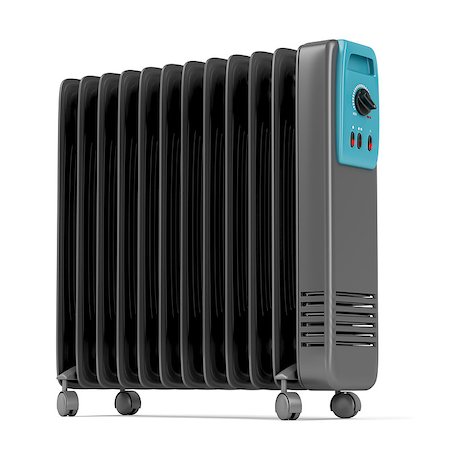 Electric oil heater on white background Photographie de stock - Aubaine LD & Abonnement, Code: 400-08916698