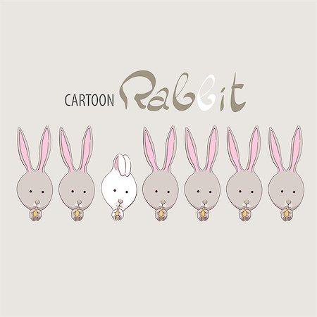 simsearch:400-06798041,k - Adorable cute rabbits with carrot in hands Foto de stock - Super Valor sin royalties y Suscripción, Código: 400-08916861