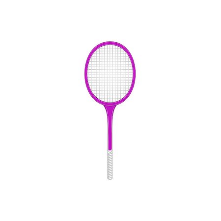 simsearch:400-07044732,k - Tennis racket in retro design on white background Foto de stock - Super Valor sin royalties y Suscripción, Código: 400-08917718