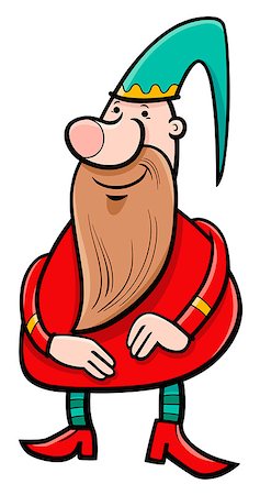simsearch:400-07486756,k - Cartoon Illustration of Dwarf or Gnome Fantasy Character Stock Photo - Budget Royalty-Free & Subscription, Code: 400-08917889